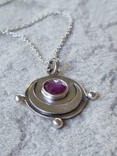 Load image into Gallery viewer, La Lune Medallion in Ruby