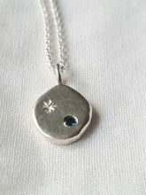 Load image into Gallery viewer, Stella Necklace with teal Sapphire #4