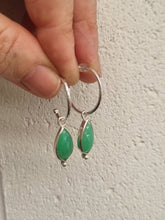 Load image into Gallery viewer, Charmhoops in Chrysoprase #3