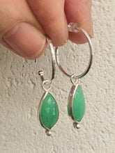 Load image into Gallery viewer, Charmhoops in Chrysoprase #3
