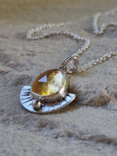 Load image into Gallery viewer, Citrine Sunray Pendant 2
