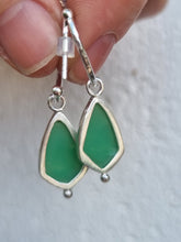 Load image into Gallery viewer, Charm Hoops in Chrysoprase #2