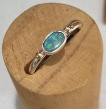 Load image into Gallery viewer, Solid Australian opal in silver & 9k gold