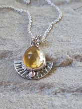 Load image into Gallery viewer, Citrine Sunray Pendant 2