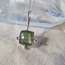 Load image into Gallery viewer, Green Kyanite Square Pendant 2
