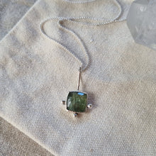 Load image into Gallery viewer, Green Kyanite Square Pendant 2
