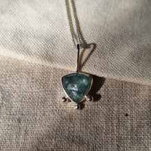 Load image into Gallery viewer, Teal Kyanite Trillion Pendant 2
