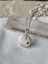 Load image into Gallery viewer, Stella Necklace with teal Sapphire #8
