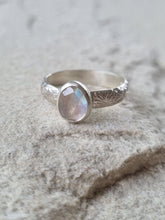 Load image into Gallery viewer, Moonstone Leafy Band Ring
