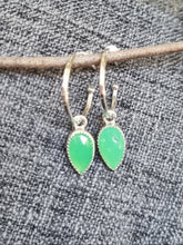 Load image into Gallery viewer, Charm Hoops in Chrysoprase #1
