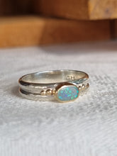 Load image into Gallery viewer, Solid Opal in 9k gold &amp; Silver
