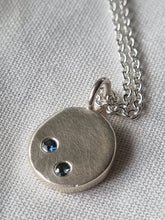 Load image into Gallery viewer, Stella Necklace with teal Sapphire #6
