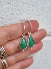 Load image into Gallery viewer, Charm Hoops in Chrysoprase #2
