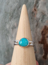 Load image into Gallery viewer, Turquoise Sterling silver &amp; 14k gold Ring
