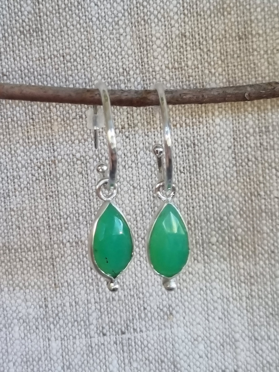 Charmhoops in Chrysoprase #3