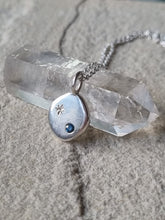 Load image into Gallery viewer, Stella Necklace with teal Sapphire #4
