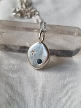 Load image into Gallery viewer, Stella Necklace with teal Sapphire #4
