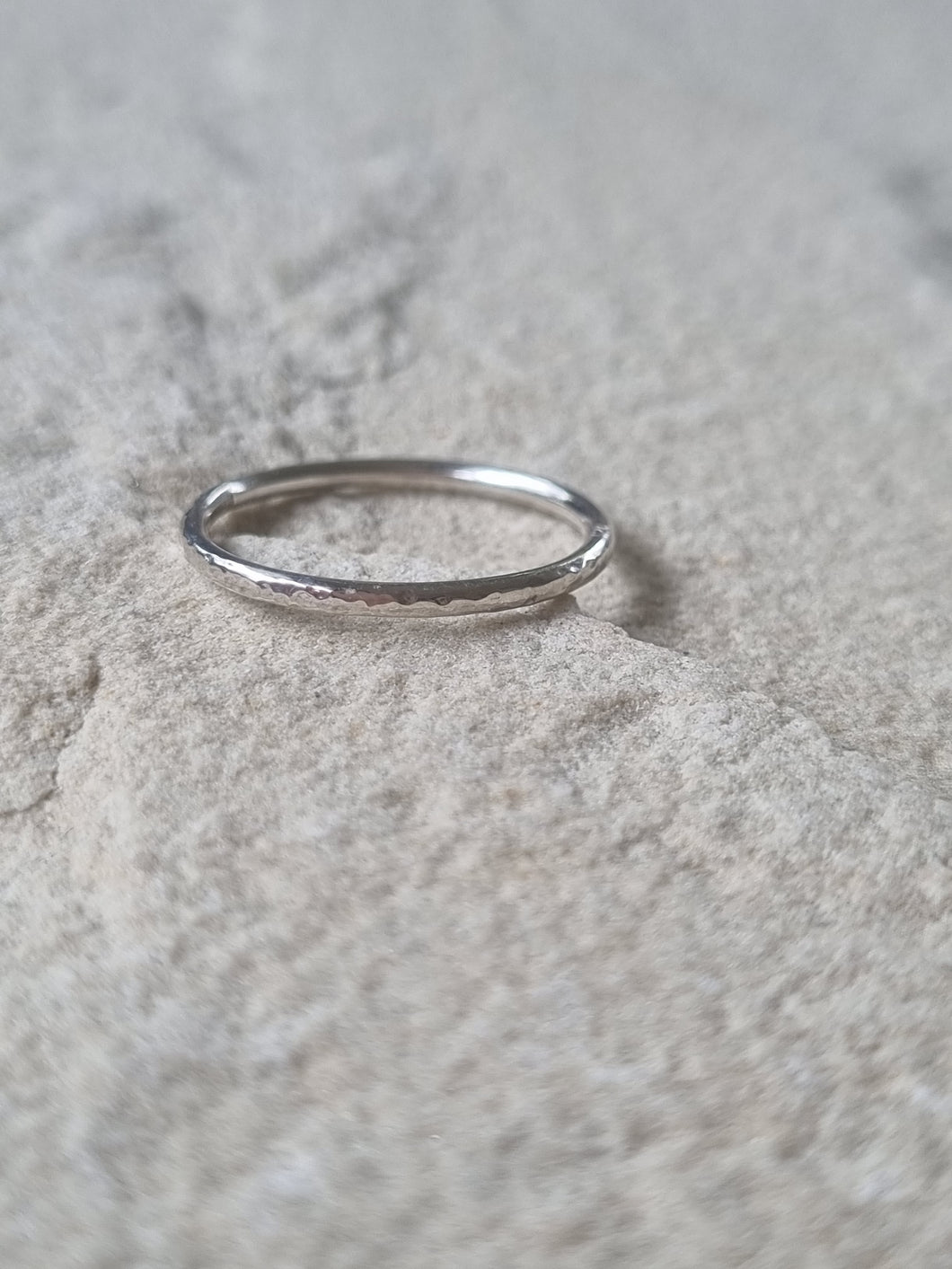 Stacking ring~ Hammered