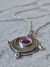 Load image into Gallery viewer, La Lune Medallion in Ruby
