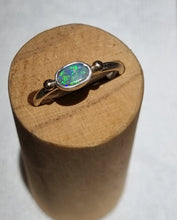 Load image into Gallery viewer, Solid Australian opal in silver &amp; 9k gold
