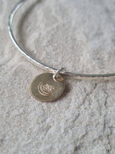 Load image into Gallery viewer, Charm bangle~ flower Moon Goldfilled
