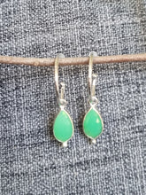 Load image into Gallery viewer, Charmhoops in Chrysoprase #3
