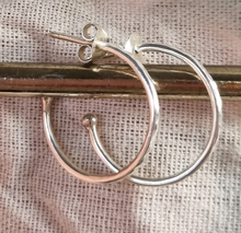 Load image into Gallery viewer, Hammered Hoops~ Medium
