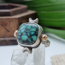 Load image into Gallery viewer, Turquoise Sun Moon Ring
